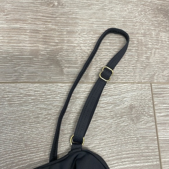 NWOT Athena Off The Shoulder Cold Shoulder One Piece Swimsuit Gold Studs 14 - Picture 15 of 16